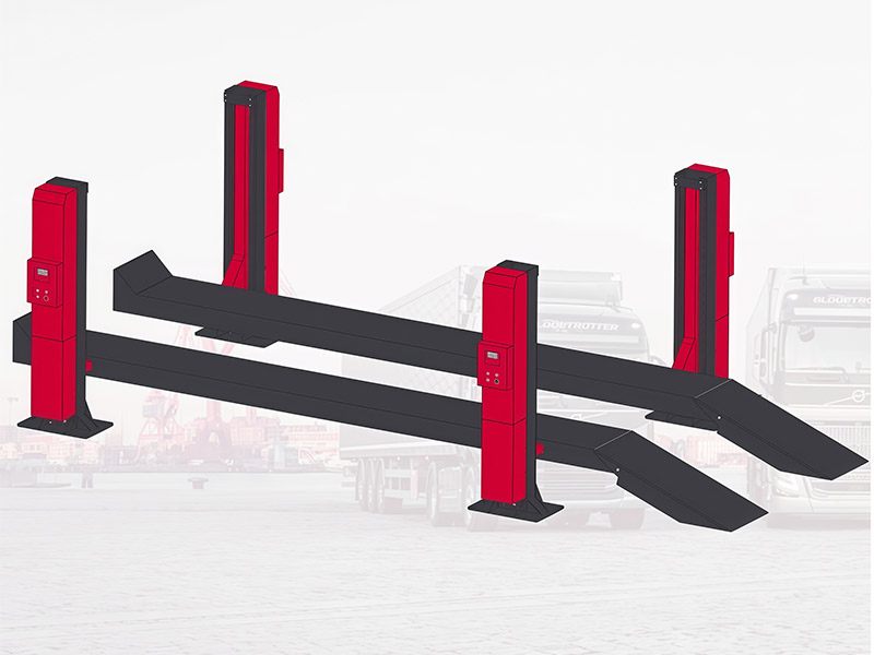 Heavy-Duty Intelligent Four Post Truck Lift
